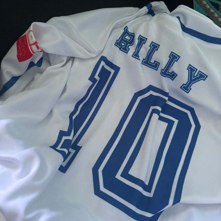 BENEFIT BEST SUPPORTER IDN RILLY JKT48 TOP GIFTER JERSEY BASEBALL