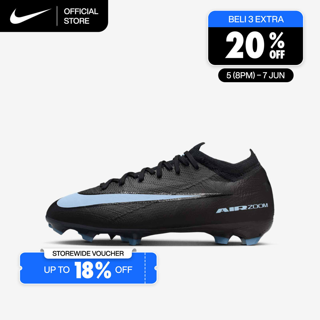 Nike Older Kids' Jr. Mercurial Vapor 16 Pro FG Low-Top Soccer Cleats - Black [HF5448-001]