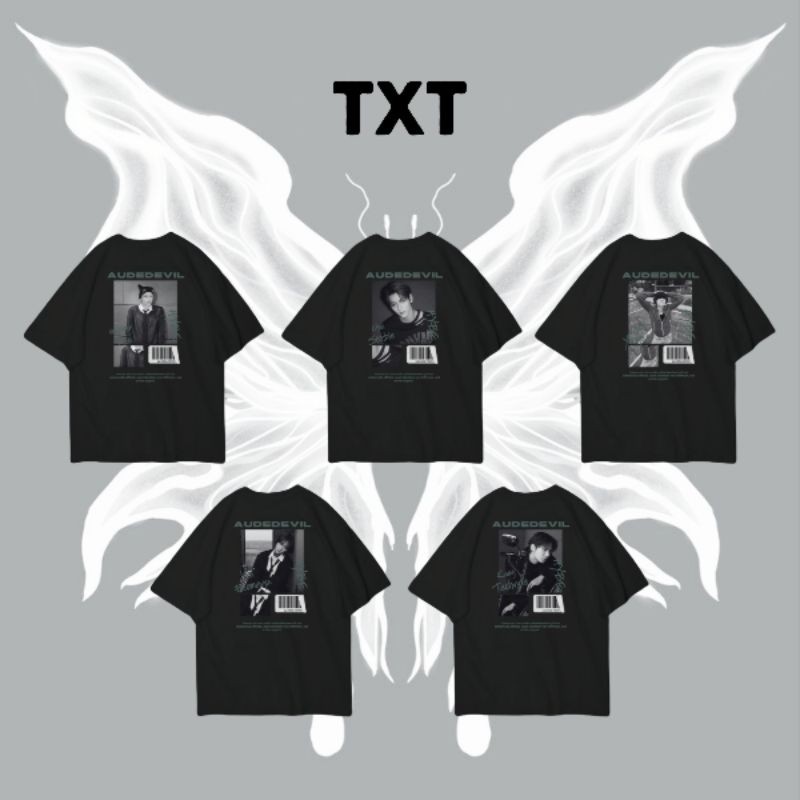 KAOS KPOP - T-SHIRT TT AUDEDEVIL HUENINGKAI SOOBIN YEONJUN BEOMGYU TAEHYUN L