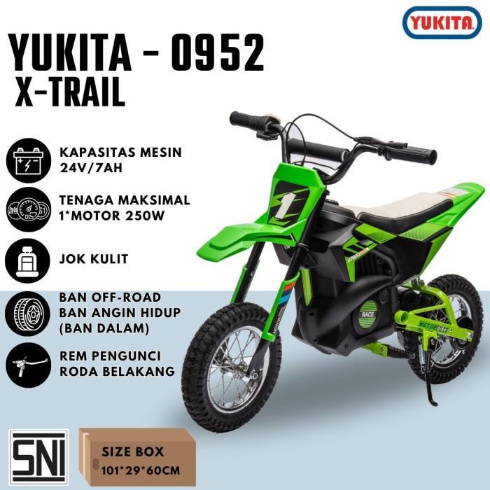 Sepeda Motor Aki Mainan Anak Mini Trail Yukita 0952 X Trail