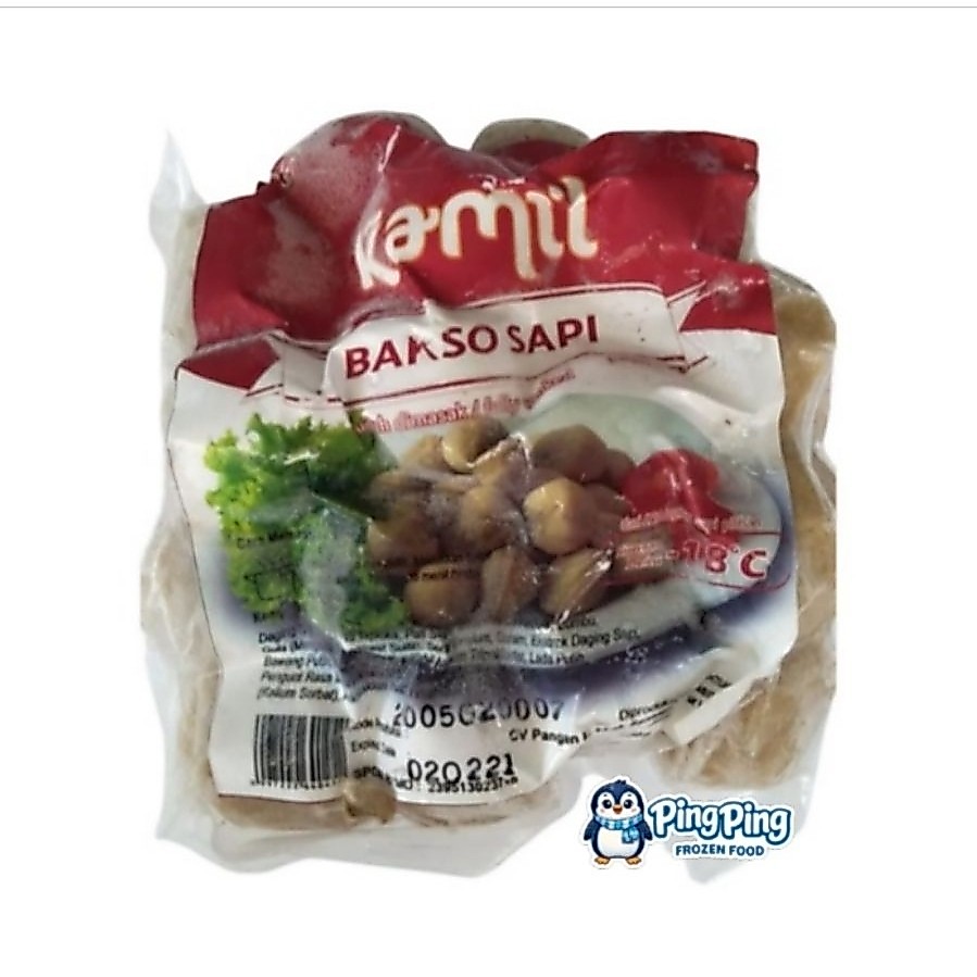 KAMIL Bakso Sapi 750gr Beef Meatballs Meatball Meat Ball Balls Baso Daging Sapi Frozen Food Surabaya