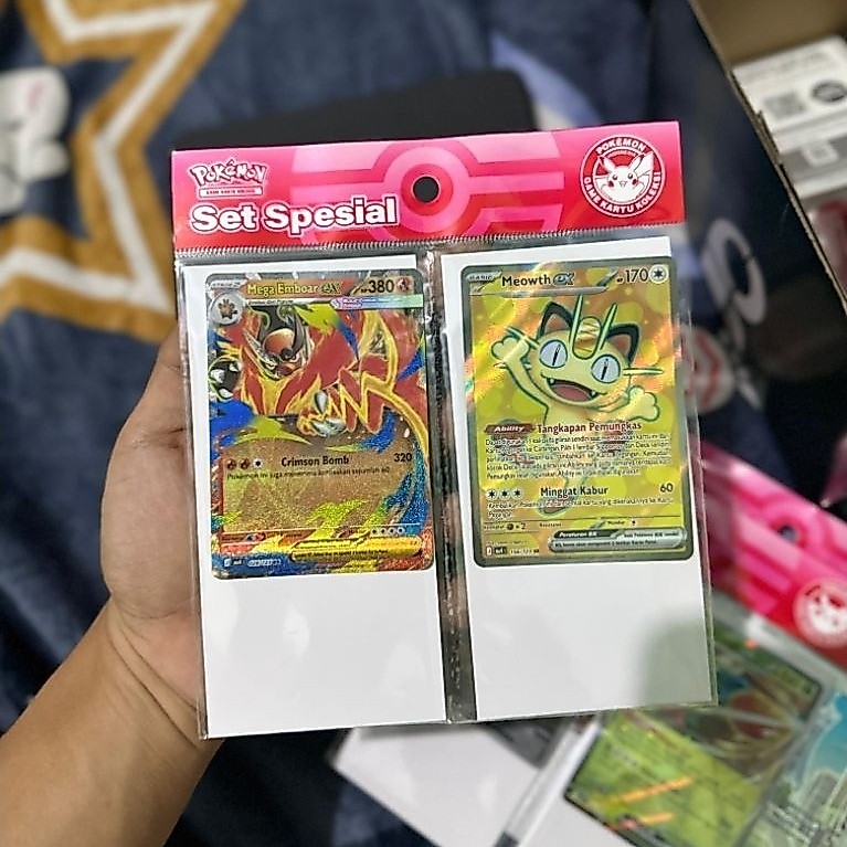 mega emboar rr & meowth sr