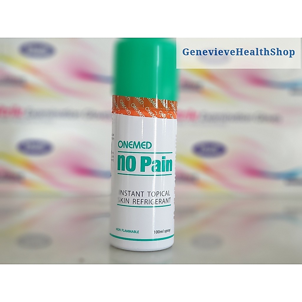 Original No Pain Onemed Topical Anestesi Nopain Green Spray Exp Baru