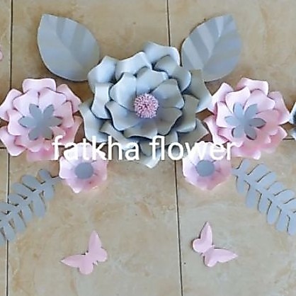 paper flower murah dekorasi tunangan bunga kertas backdrop lamaran dekorasi tunangan wedding akad