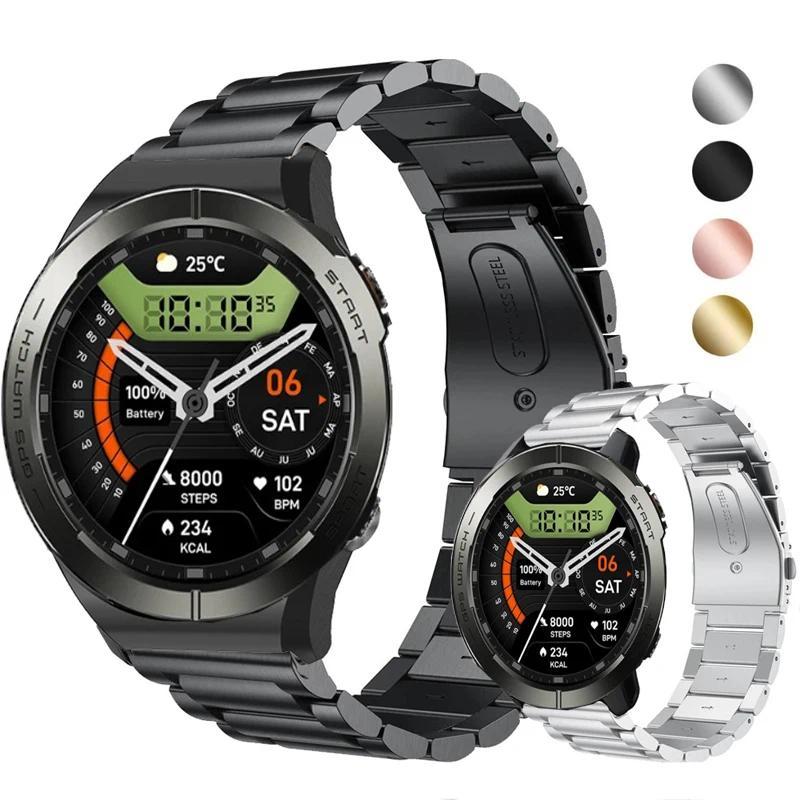 22mm Wat Bracelet Strap for Zeblaze Stratos 3 Pro Smartwat Stainless Steel Band for Zeblaze Stratos 