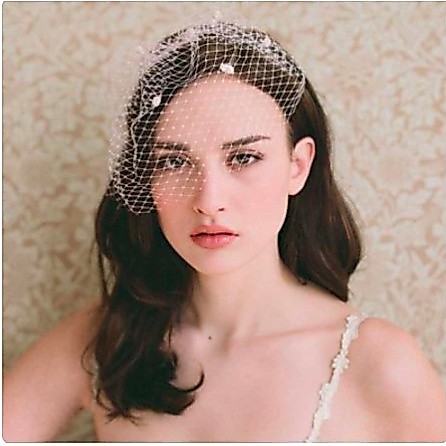 Birdcage Veil 53 Putih untuk Hijab dan non Hijab