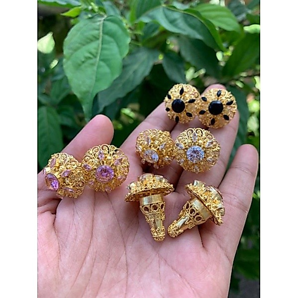 subeng alpaka bali set kebaya motif delima