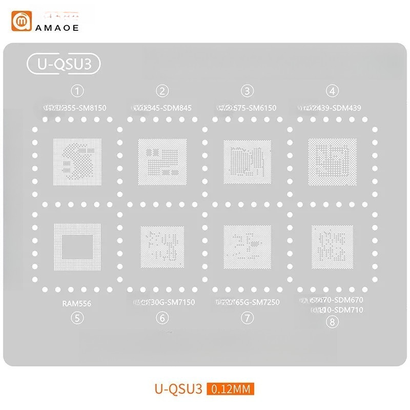 Cetakan IC Amaoe QUALCOMM Seri U-QSU3 U-QSU4 U-QSU5 U-QSU6