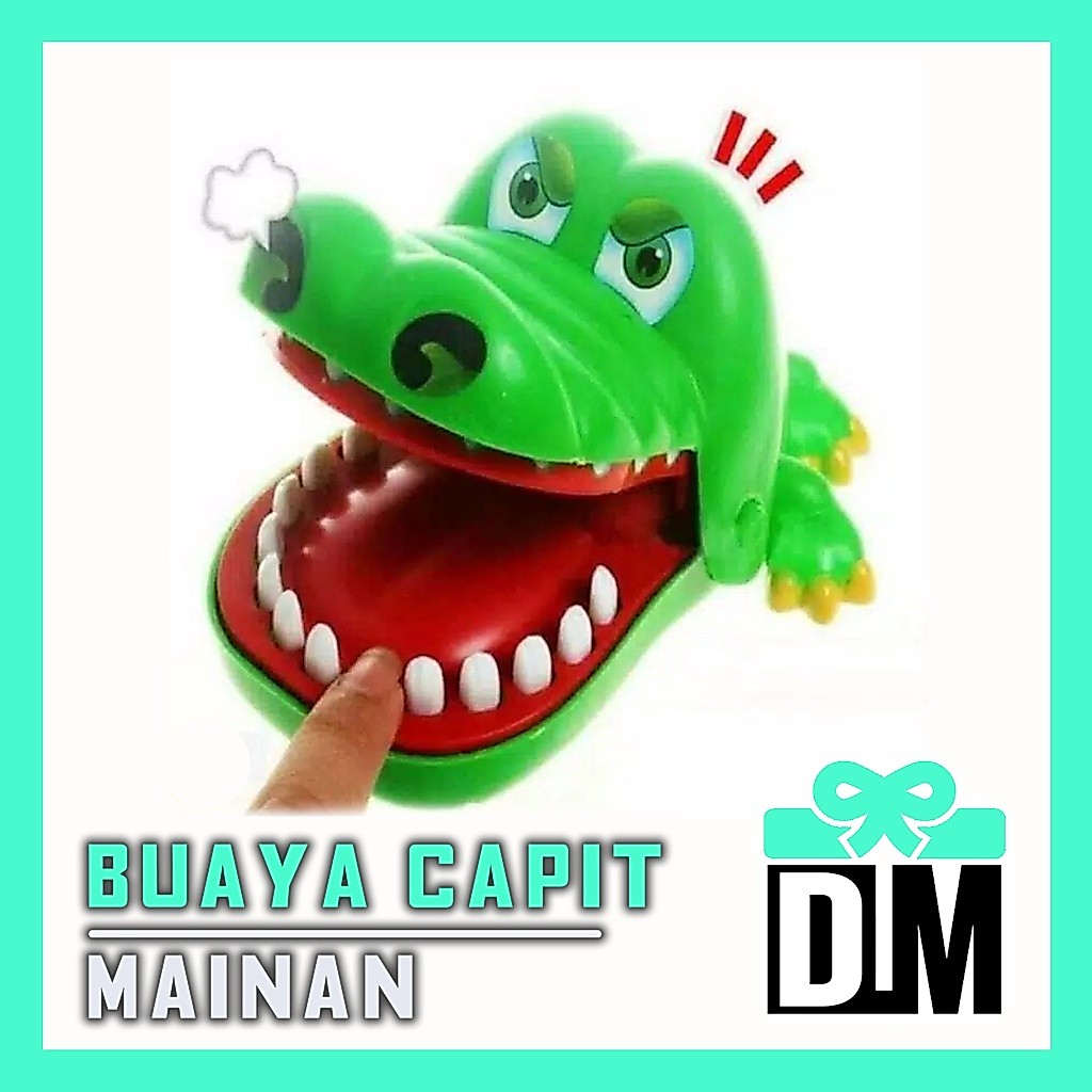 Mainan Edukasi Capitan Buaya Capit Roullete Jepitan Gigi Buaya Jepit Crocodile Dentist Challenge Gam