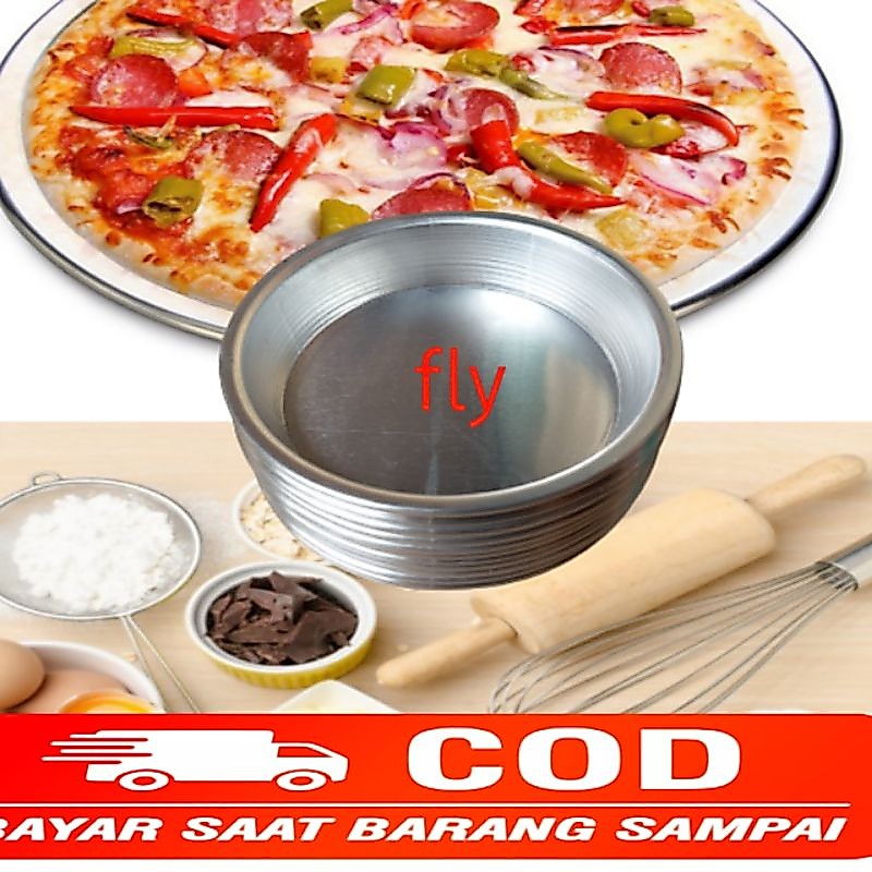 12 pcs loyang pizza mini/ loyang kue/ loyang bulat