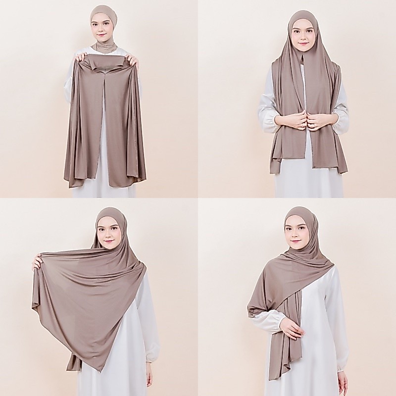 𝗦𝘆𝗮𝗺𝘀𝗶𝗮𝗿 - Jilbab / Hijab Pashmina Instan Jersey - kerudung Pastan pasmina kekinian viral