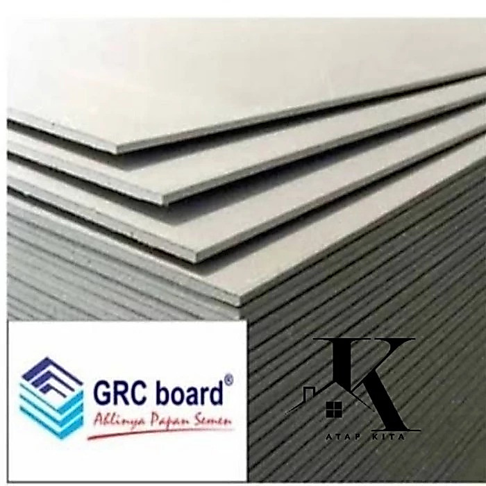 GRC Board 10 mm / Papan GRC / Fiber Semen / GRC Board / 1.22 X 2.44 M