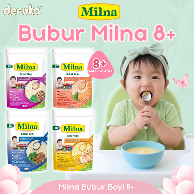 Milna Bubur Bayi 8 Bulan Bubur MPASI Bubur Bayi Milna Tanpa Pengawet Sehat Organik