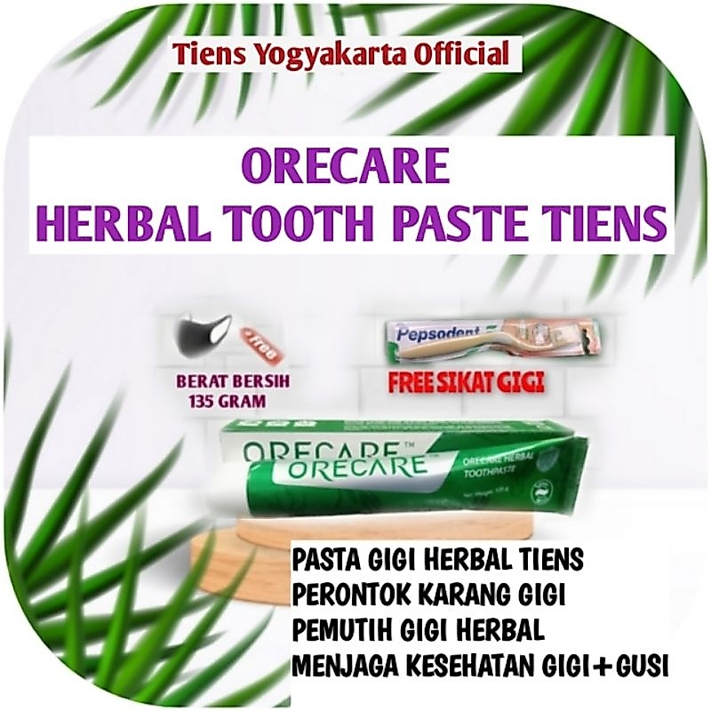 Tiens Orecare Pasta Gigi Herbal Toothpaste Orecare  Segel 135 Gram