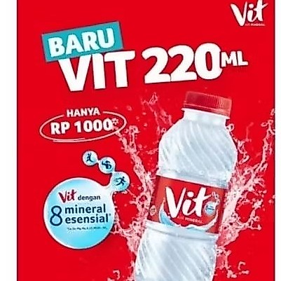 VIT BOTOL 220ML - AIR MINERAL BOTOL ( 1 DUS ISI 24 PCS)
