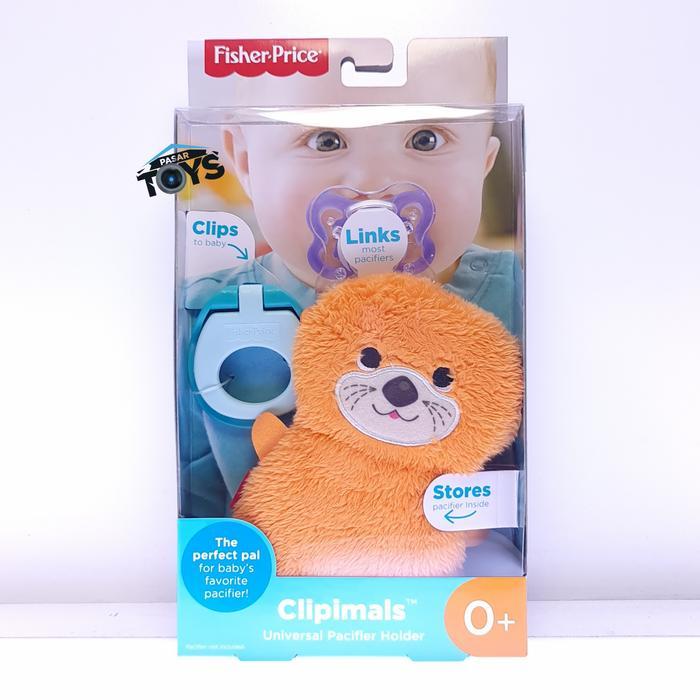 Fisher-Price Clipimals Universal Pacifier Holder Llama Otter Sloth - Otter