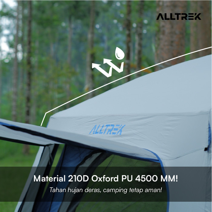 ALLTREK TENDA CAMPING TENTASTIC OUTDOOR 1 BEDROOM + 1 GUEST ROOM