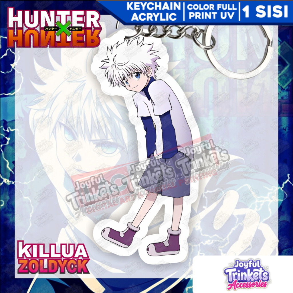 Gantungan Kunci KILLUA Hunter X Hunter - Gantungan Kunci Anime - Gantungan Kunci Akrilik - KeyChain 