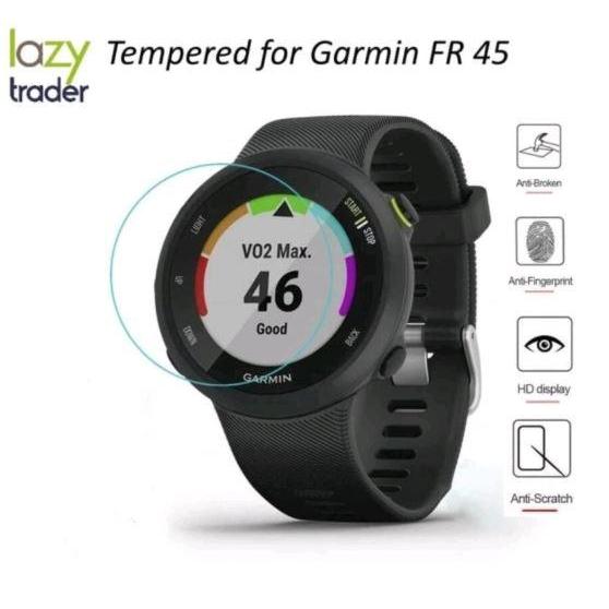 tempered glass untuk GARMIN FORERUNNER FR45 FR 45  TG anti gores jam tangan tempered glass pelindung