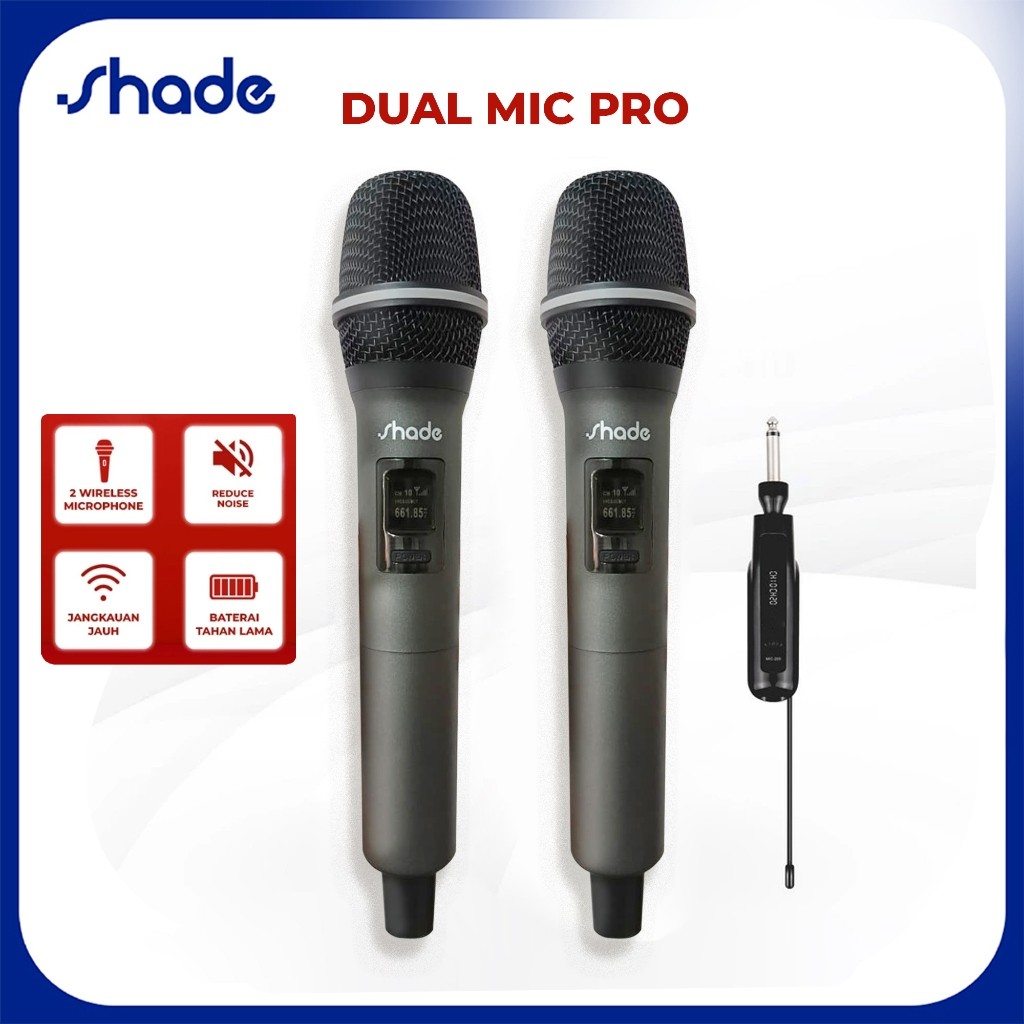 Shade Dual Mic Professional Karaoke Wireless Terbaru
