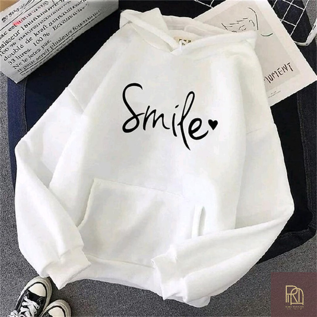 RA Jaket Hoodie Import murah terbaru All size Anak Laki laki Perempuan Unisex Logo SMILE JAKET DISTR