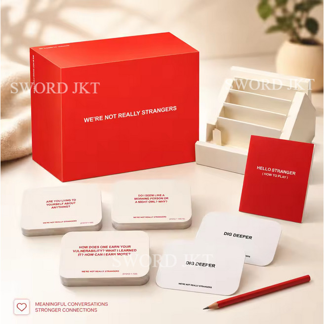 Kartu Permainan Obrolan Pasangan Ice Breaker Card Deeper Talk Relationship Card Conversation Game Co