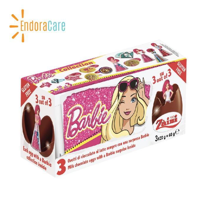 Cokelat ZAINI Surprise Egg Toy Chocolate Isi 3 Cokelat - Barbie