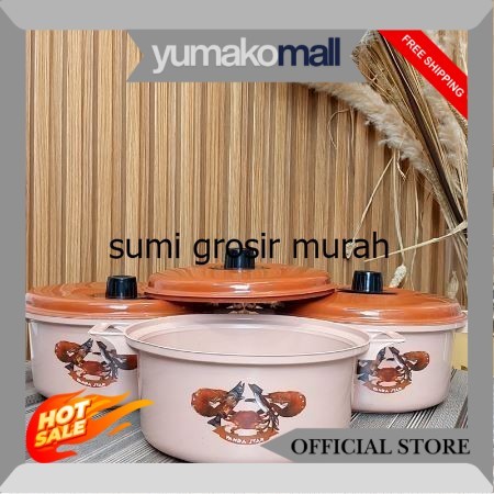 ( 6 PCS ) MANGKUK PANCI PRASMANAN PLASTIK CAPUCINO DENGAN TUTUP/BASI PRASMANAN DENGAN TUTUP SG