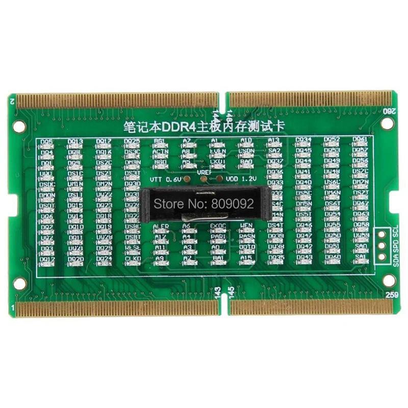 Laptop Motherboard Memory Slot DDR2/DDR3/DDR4 agnostic Analyzer Test Card SDRAM SO-MM Pin Out Notebo