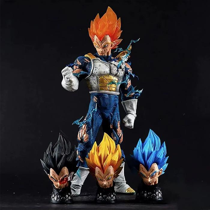 Statue Dragon Ball Vegeta 3 Head By LX Studio LED
