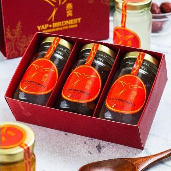 PAKET PER BOX ISI 3 BOTOL 120ML MINUMAN SARANG BURUNG WALET YAP BIRDNEST - Original
