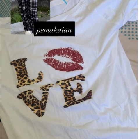 kaos love macan tutul