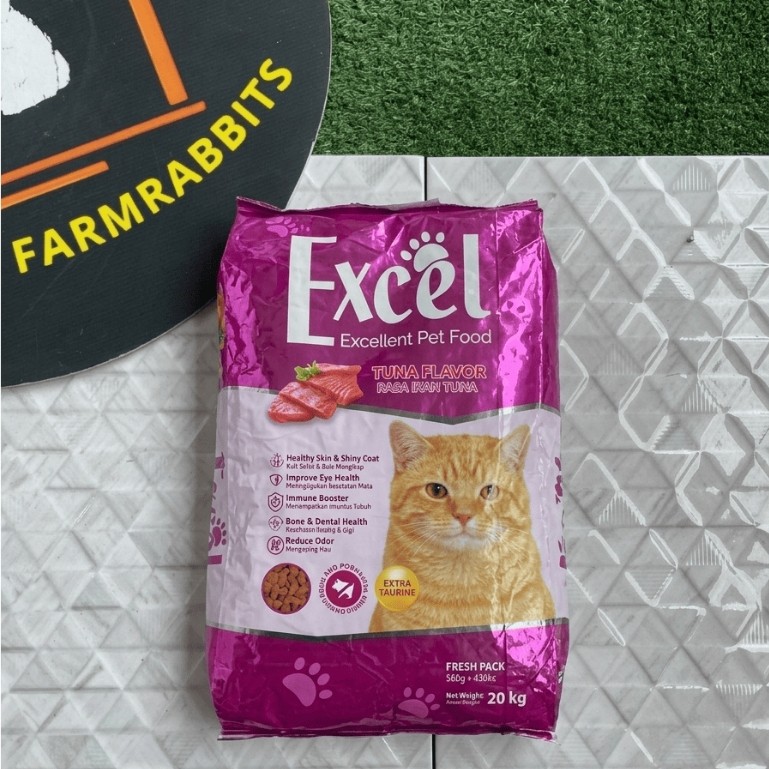 MAKANAN KUCING || EXCEL 1 KARUNG || BERAT ISI 20KG