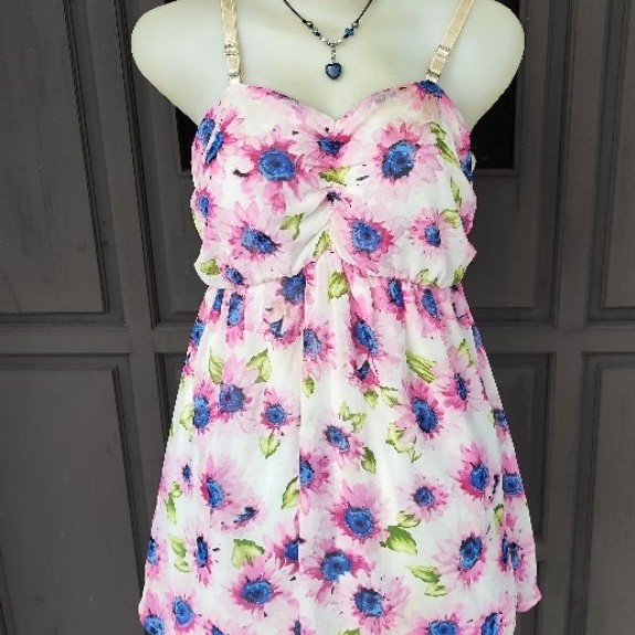 Cami camisole y2k 2000's floral flower tanktop inner fairy faircore Sawako shoujo floral flower summ