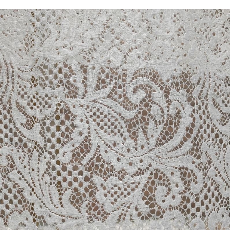 kain lace katun offwhite 4m