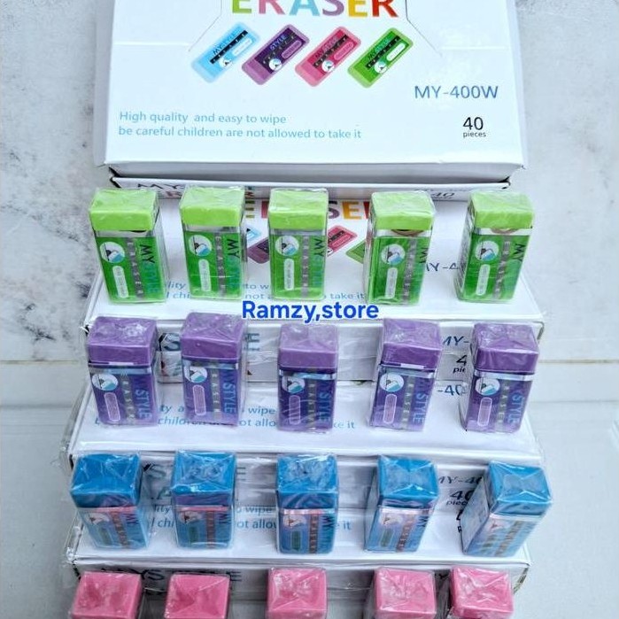 40pcs Penghapus ERASER/ Penghapus / 1pack Penghapus kecil