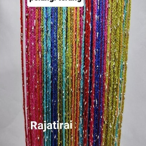 Tirai Gliter Pelangi/Rainbow Tirai Pembatas Ruangan/Tirai Dekorasi Ruangan/Tirai Pintu Danjendela