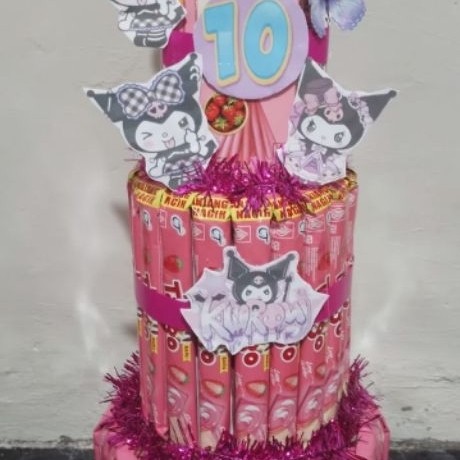 Snack tower kuromi pink free paking