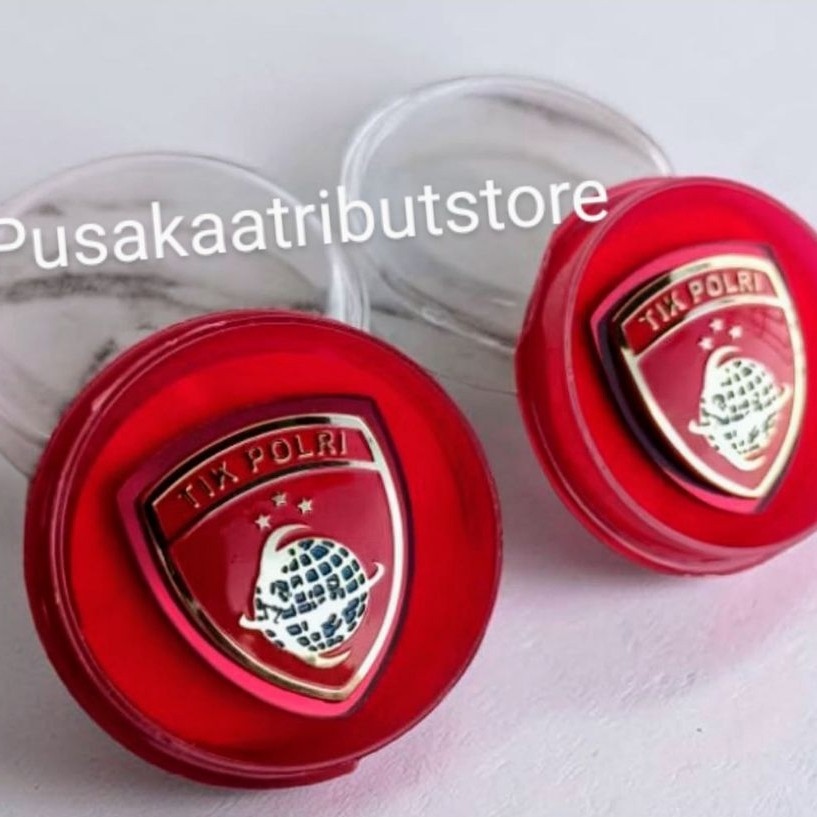 BREVET PREMIUM / PON TIK POLRI MERAH / PIN TIK POLRI / PIN PDH / PIN TERBARU / PIN SEPIH EMAS