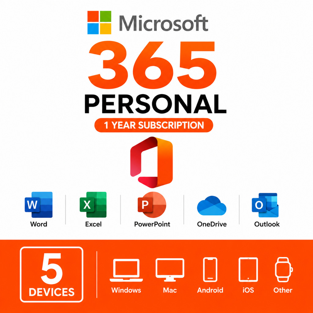 Microsoft 365 Lisensi Resmi Multi Perangkat Support Mac Windows Android iOS 5 Login Bersamaan 1TB On