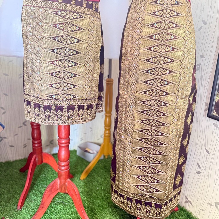 songket berpayet pengantin