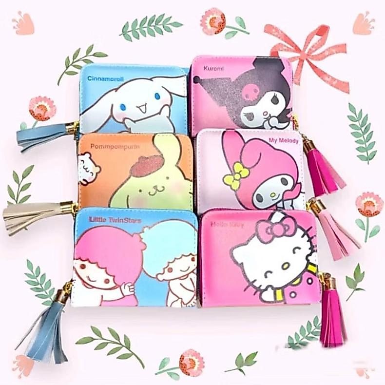 WAJIB PUNYA DOMPET KOIN KARAKTER KUROMI LABUBU DOMPET KOIN DAN CARD DOMPET RESLETING WANITA