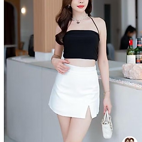 bewry white skort