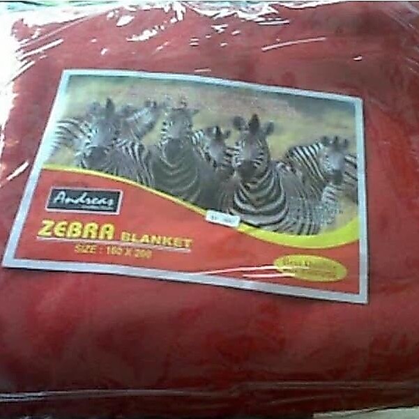 NEWW selimut wol zebra