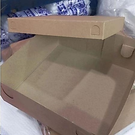 Dus Nasi Uk.18X18 Dan 20X20 Warna Coklat Polos  Kraft / Dus Nasi Coklat / Tutup Pisah