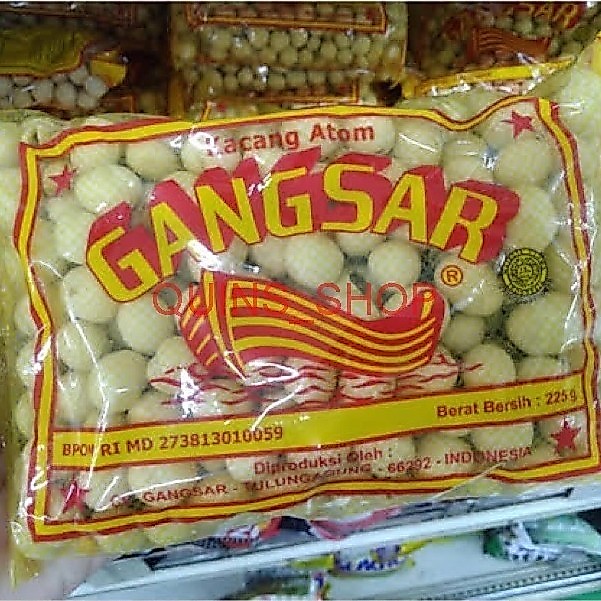 Kacang Atom Gangsar 210gram / Kacang Gangsar / kacang sanghai quins_shop