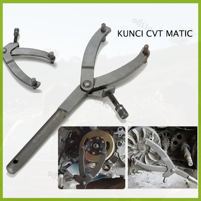 Kunci Treker CVT Motor Matic Original - Buka Pulley Depan Belakang Mudah & Kuat