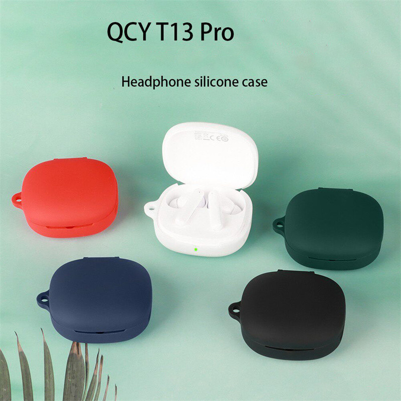 Protector Back Cover QCY T13 Pro Silicone for QCY T13 Pro Bluetooth Earphone Box Protector Casing Co