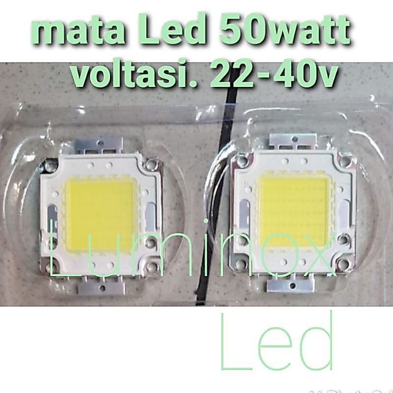 mata led pju cobra 50w 50 watt / chip led cob sorot 50watt 50 w putih