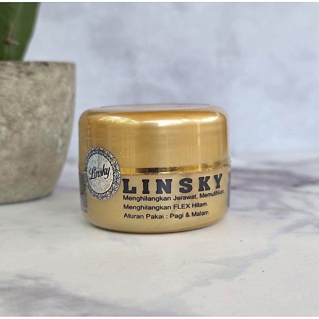 Linsky Full Gold Susah Putih Bersegel - Cream Linsky